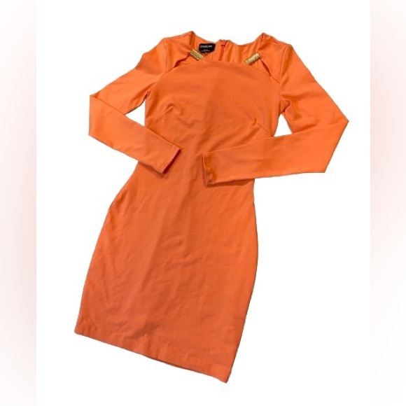 BEBE Salmon orange above the knee dress - Picture 2 of 4